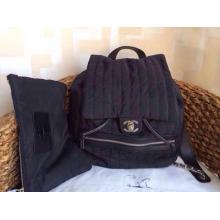 Imitation Chanel Smooth Coco Cocoon Backpack Bag with Coin Purse Black at AU