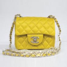 Imitation Classic Flap bags Cross Body Bag Yellow