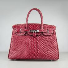 Imitation Hermes Birkin Red Ladies YT6512