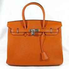 Imitation Hermes Cow Leather Orange