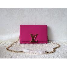 Imitation Hot Louis Vuitton Chain Louise Bag Fushia