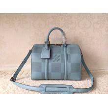 Imitation Louis Vuitton Keepall Mini Luggage Bag Pale Blue