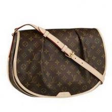 Imitation Top Monogram Canvas Cow Leather Messenger Bag