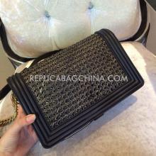 Knockoff Chanel Black Leather