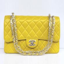 Knockoff Chanel Classic Flap bags Ladies Yellow