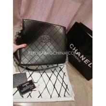 Knockoff Chanel Handbag Black Genuine Leather