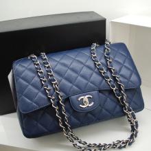 Knockoff Chanel Lambskin Blue