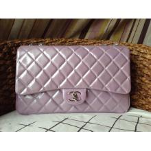 Knockoff Chanel Lambskin Patent 3 Jumbo Flap Bag A94024 Lavender