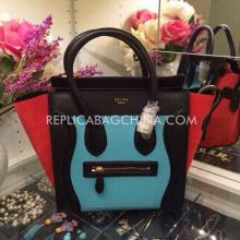 Knockoff Cheap Celine Black Genuine Leather