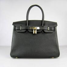 Knockoff Hermes Birkin Cow Leather Black Ladies