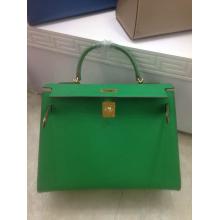 Knockoff Hermes Kelly 32cm Togo Leather Bag Green