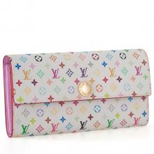 Knockoff Louis Vuitton Monogram Multicolore Wallet YT5359 White