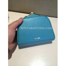 Knockoff Prada Clutch Blue Wallet