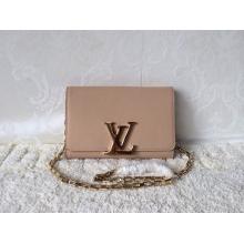 Luxury Louis Vuitton Chain Louise Bag M94647 Nude