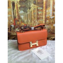 Quality Hermes Constance 28cm Elan Epsom Bag Orange Togo Leather