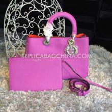 Replica 1:1 Dior Diorissimo Purple Calfskin Price