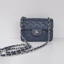 Replica AAAAA Chanel Classic Flap bags Blue 1115 Online Sale