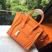 Replica Celine Luggage Micro Bag in Original Leather Earth Sold Online