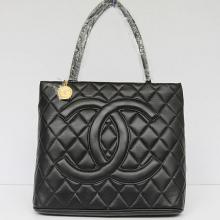 Replica Chanel Cambon bags Lambskin Black Cross Body Bag