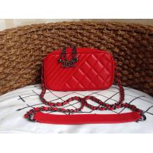 Replica Chanel Camera Case Messenger Shoulder Bag Red Runway Cruise 2015 CA