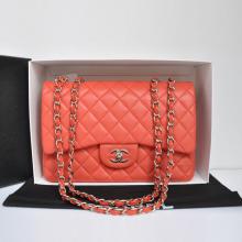 Replica Cheap Chanel Orange Lambskin