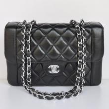 Replica Classic Flap bags Lambskin Black Ladies