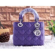 Replica Dior Lady Lambskin Purple