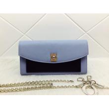 Replica Dior Twist Promenade Smooth Calfskin Pouch Chain Bag Blue