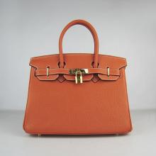 Replica Hermes Birkin Orange Handbag Ladies