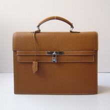 Replica Hermes Briefcases Briefcase Cow Leather Unisex