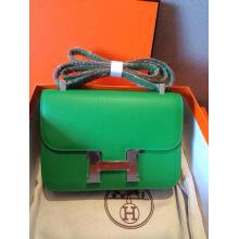 Replica Hermes Constance 23cm Epsom Bag Green Togo Leather