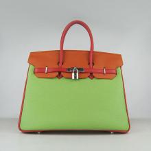 Replica Hermes Handbag Orange Sold Online