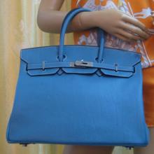 Replica Hermes Original leather Blue HB35 For Sale