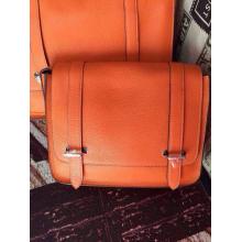 Replica Hermes Steven 28cm Men's Bag Orange DE