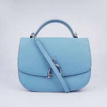 Replica Hermes Stirrup bag Blue 2way