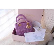 Replica Lady Dior Medium Bag in Lambskin Leather Lilas With Gold Hardware UK