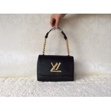 Replica Louis Vuitton Epi Twist Lock Bag Black Cruise 2015