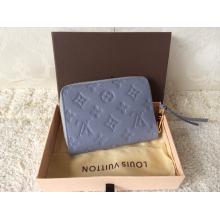 Replica Louis Vuitton Monogram Empreinte Zip Coin Wallet Baby Blue at US