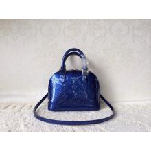 Replica Louis Vuitton Monogram Vernis Alma BB Bag Blue