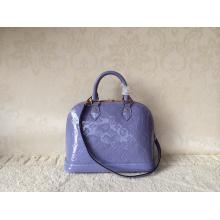 Replica Louis Vuitton Monogram Vernis Alma PM Bag Sky Blue For Sale