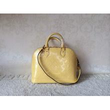 Replica Louis Vuitton Monogram Vernis Alma PM Bag Yellow