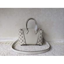 Replica Louis Vuitton Monogram W BB Tote Bag White