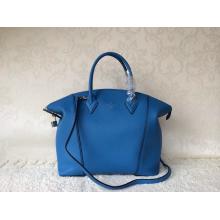 Replica Louis Vuitton Soft Lockit MM Bag Blue at US