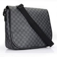 Replica Luxury Louis Vuitton Damier Canvas Grey Messenger Bag For Sale