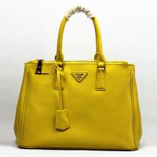 Replica Prada Yellow Cow Leather