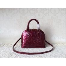 Replica Top Louis Vuitton Monogram Vernis Alma BB Bag Burgundy CA