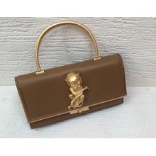 Replica Valentino Monkey Buckle Clutch Bag Caramel