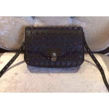 Replica Valentino Rockstud All Over Finish Studs Chain Flap Shoulder Bag Black