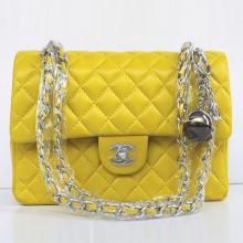 Top Chanel Classic Flap bags 01112A YT7657 Yellow