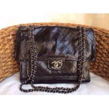 Top Chanel Quilted Leather Flap Shoulder Bag Black